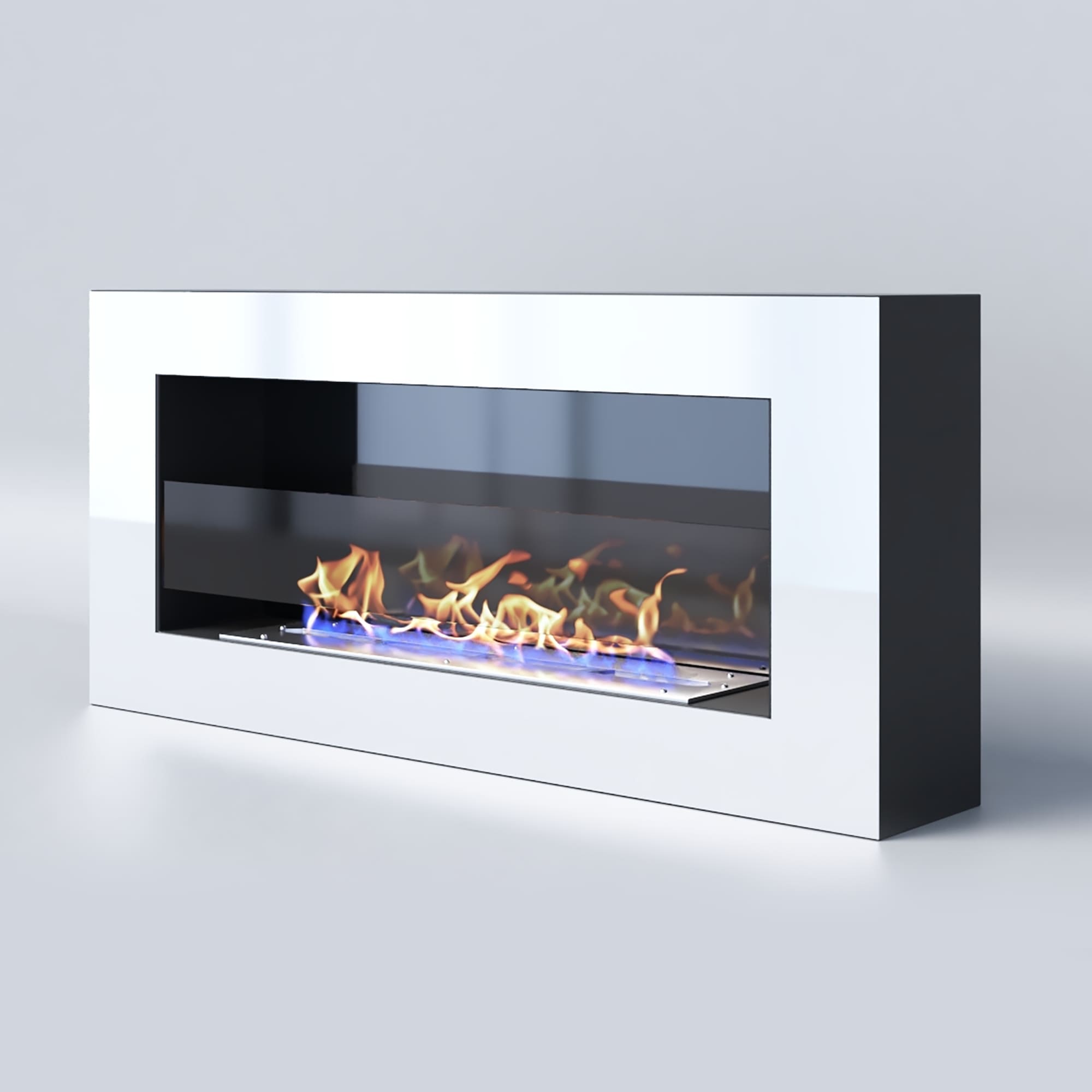 Биокамин "Русский огонь" Хай-тек 900N настенный с декоративным стеклом (стемалитом) по цене 39 650 руб.