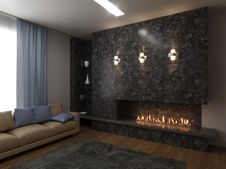 Автоматический биокамин Lux Fire Smart Flame 1200 INOX по цене 