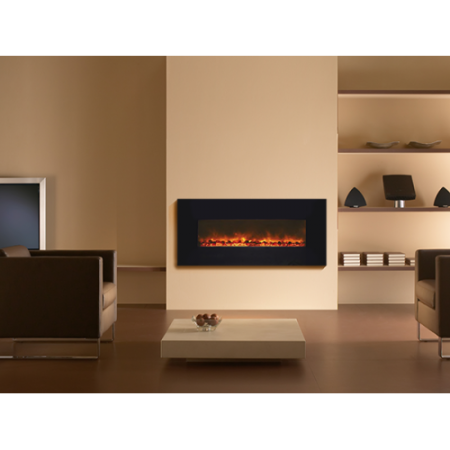 Электрокамин «Genius 100» black glass (черный)