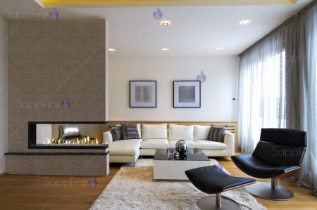 Встраиваемый торцевой сквозной очаг 1000 SappFire по цене 48 800 руб.