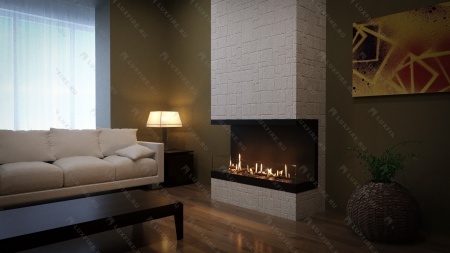 Встроенный биокамин Lux Fire Фронтальный 440 S по цене 35 090 руб.